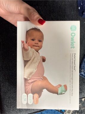 Owlet Smart Sock Baby Monitor in Mint - Wearable Baby Monitor